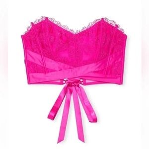 Victoria secret Heart Embroidery Strapless Corset Top